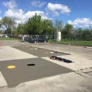 repair #7 Saw-cutting and tank top repairs / Turbine and fill sump repairs / Fill and