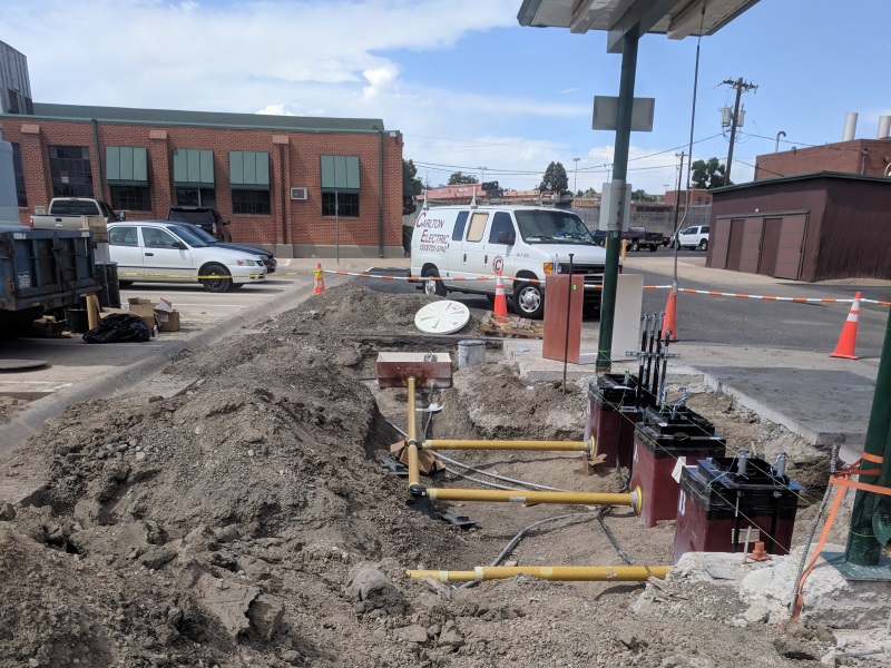 Gas station construction Gas station construction