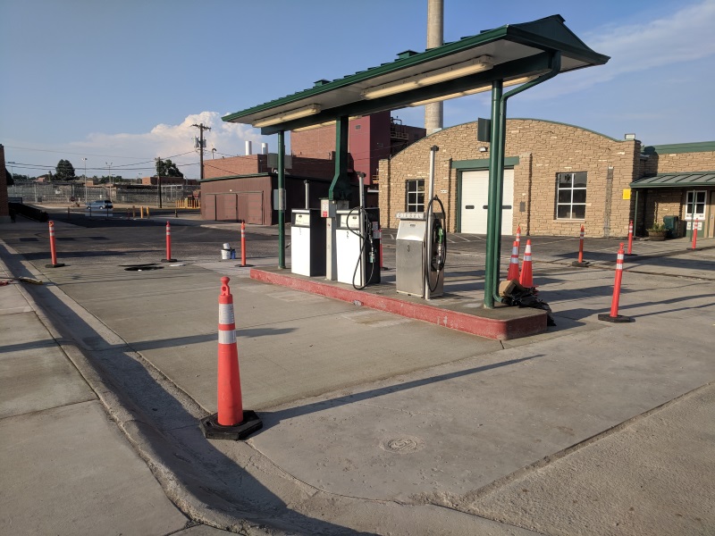 Closed gas station Closed gas station