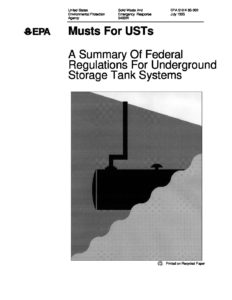 EPA_-_Must_for_USTs - CGRS - CGRS