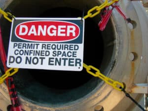 Confined Space entry danger