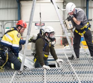 Confined Space rescue training