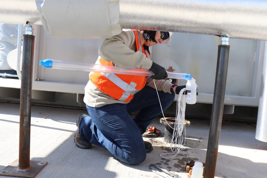 CGRS Water Quality Services CGRS Water Quality Service employee doing tests