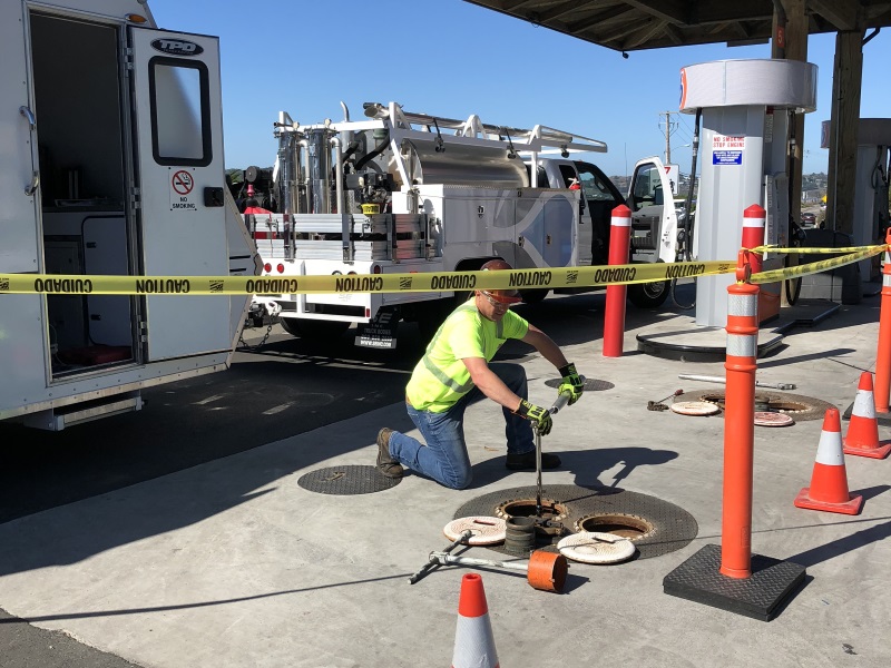 CGRS employee working at gas station CGRS employee working at gas station