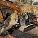 Environmental worked using excavator on the construction site - Environmental Consulting Company - CGRS