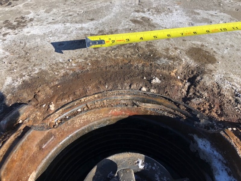 Spill bucket damaged - Environmental Consulting Company - CGRS