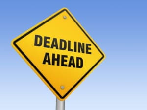 compliance deadline ahead sign