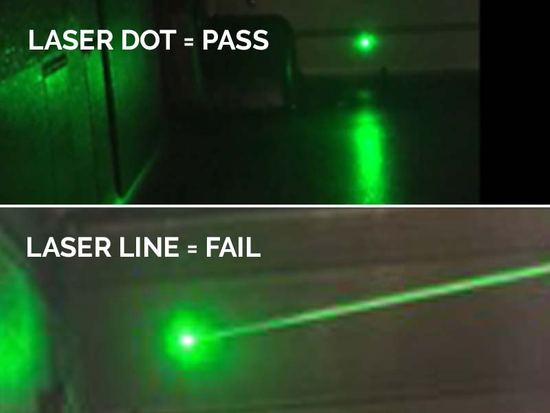 Laser pass fail - Environmental Consulting Company - CGRS