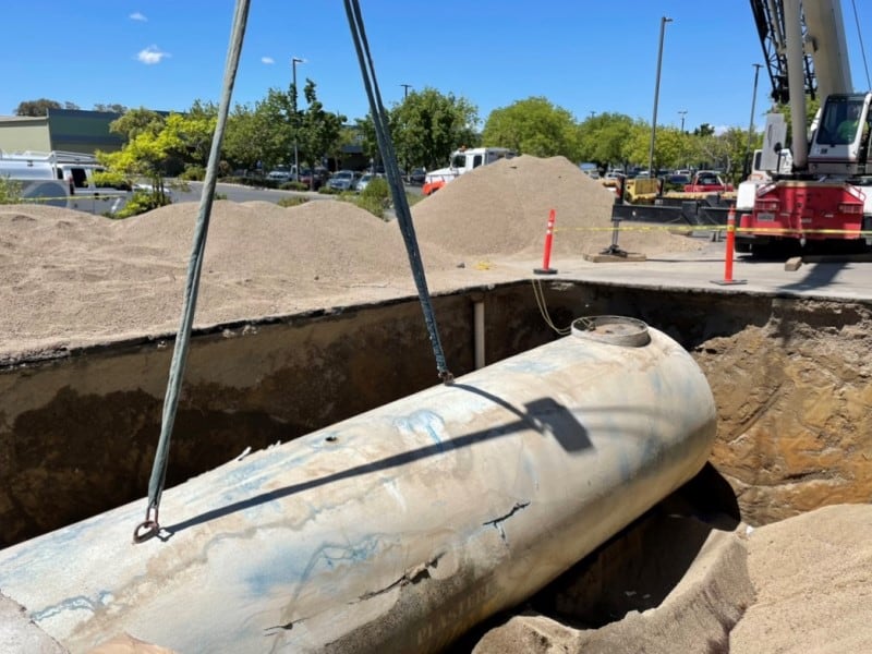 UP tank pull, United Pacific Tank Closure Project