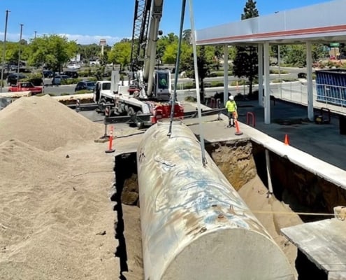 UP tank pull, United Pacific Tank Closure Project