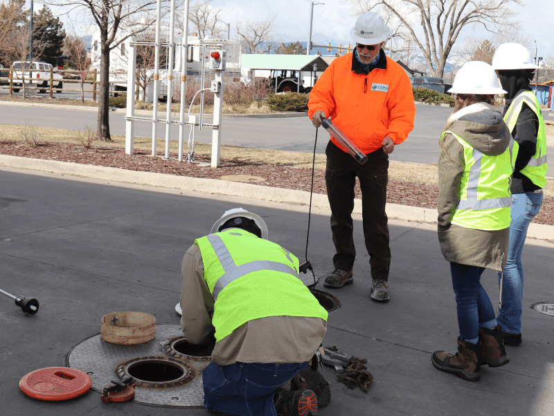 Mark Shaw working on site, Leader of Compliance Services, CGRS