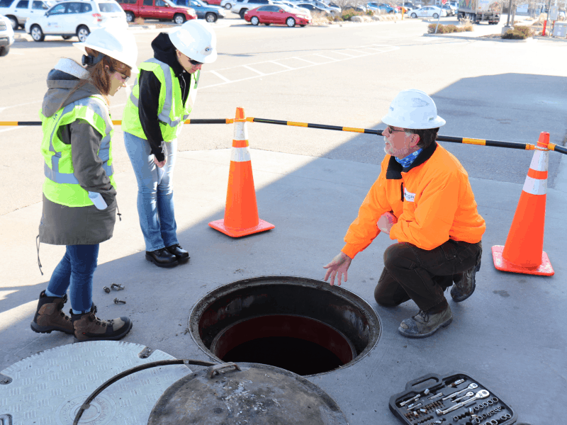 Mark Shaw working on site, Leader of Compliance Services, CGRS